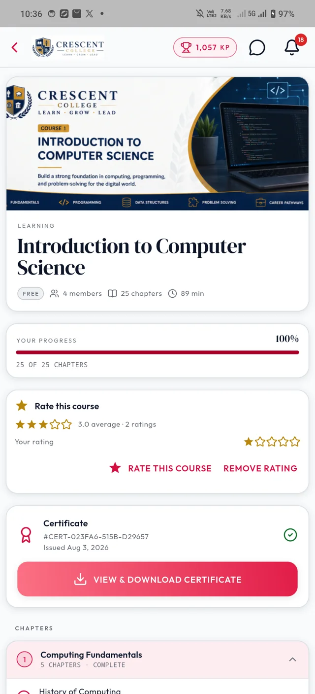 Course overview