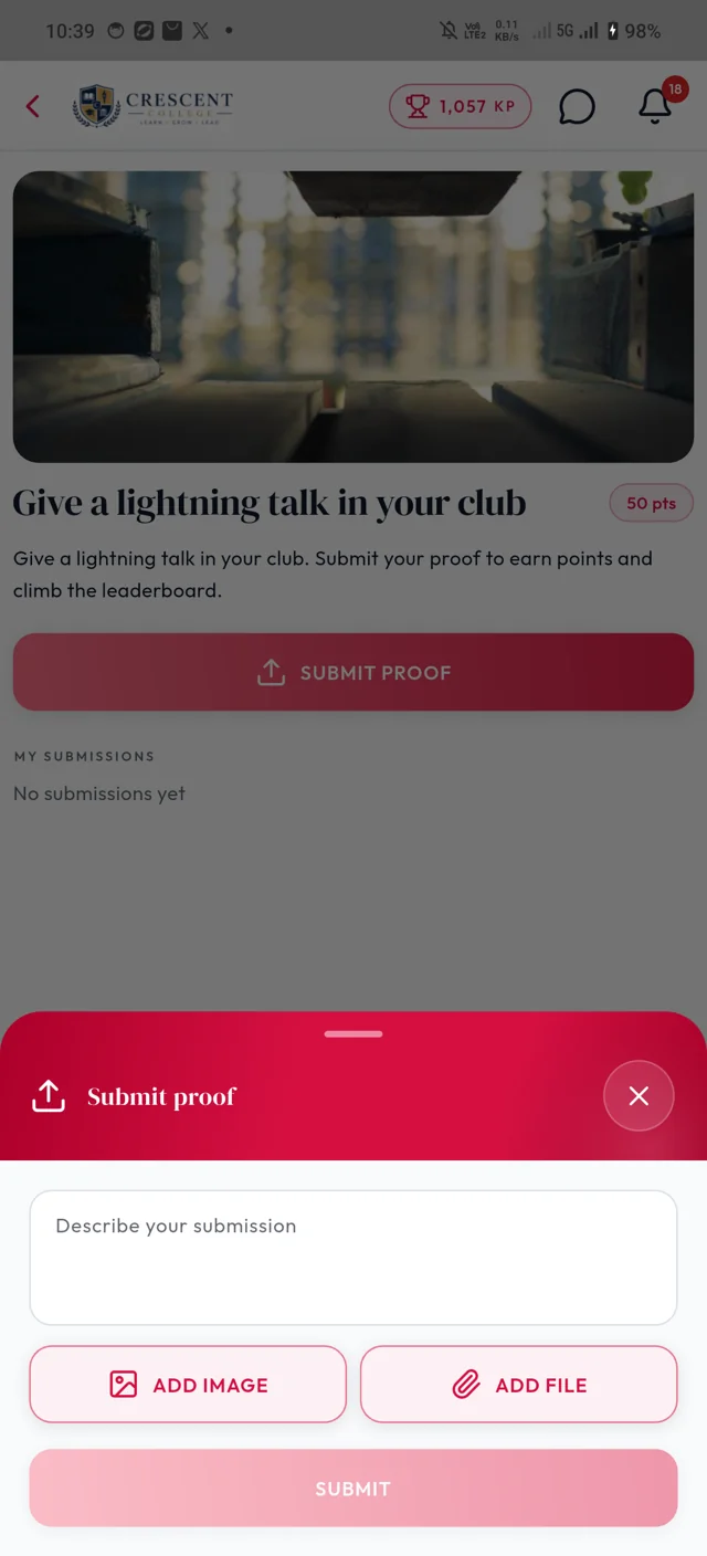Submit proof