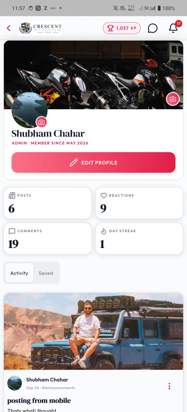 Your profile